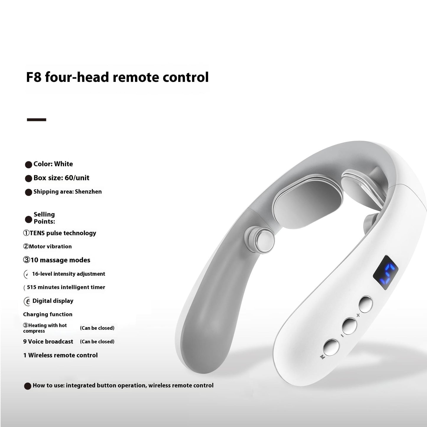 Neck Massager Hot Compress Shoulder And Neck Massager.