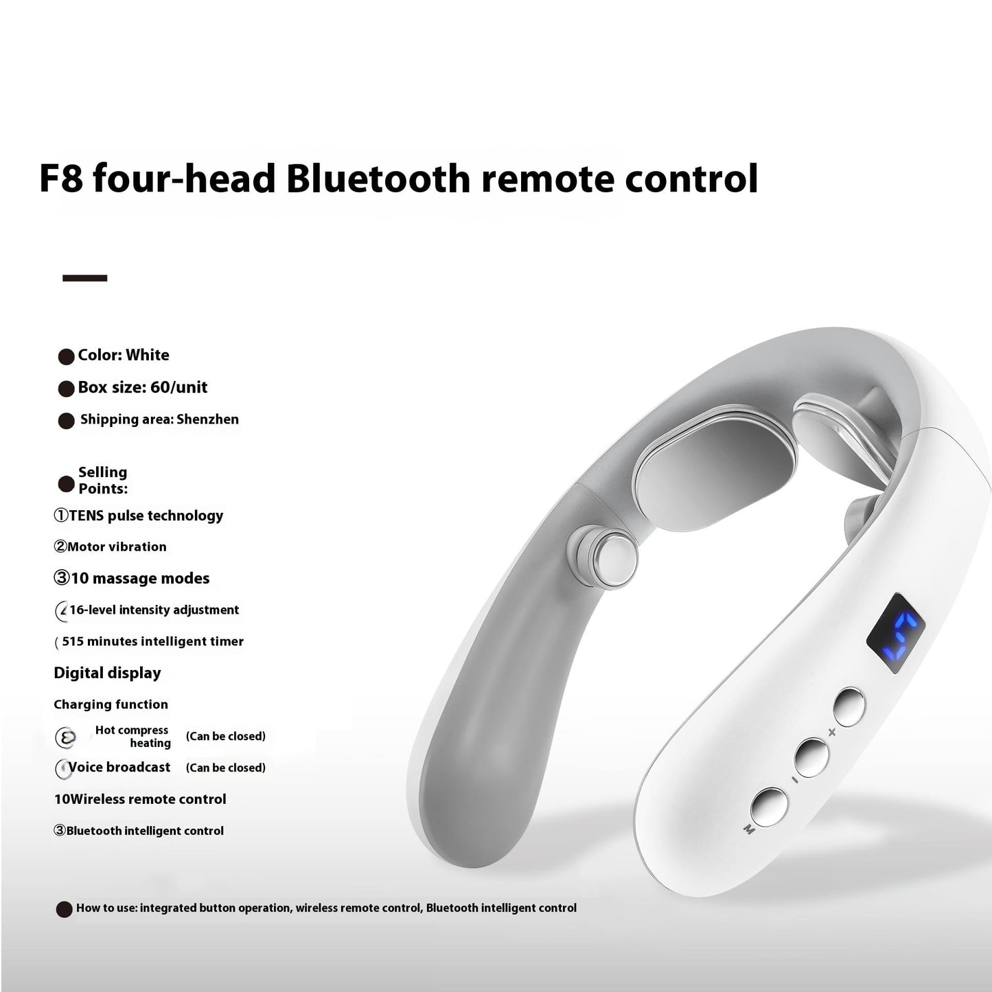 Neck Massager Hot Compress Shoulder And Neck Massager.