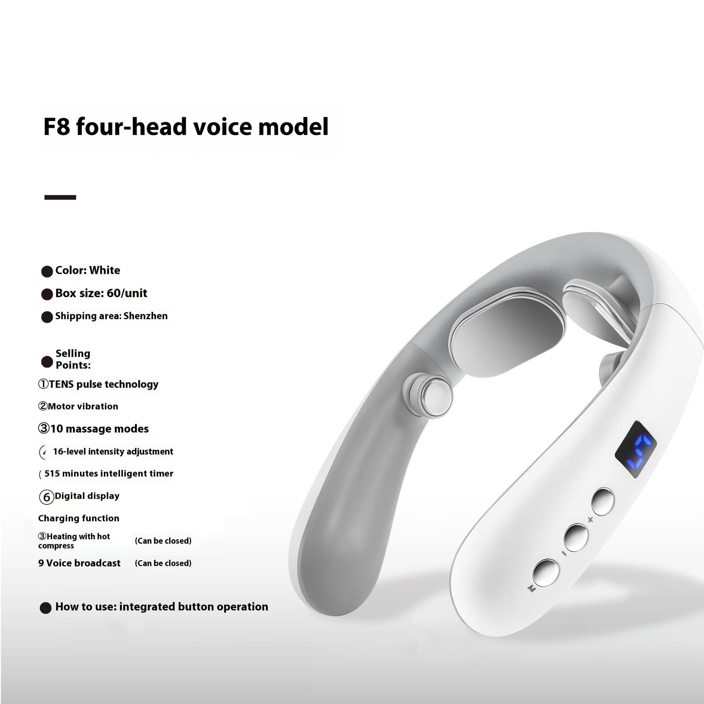 Neck Massager Hot Compress Shoulder And Neck Massager.