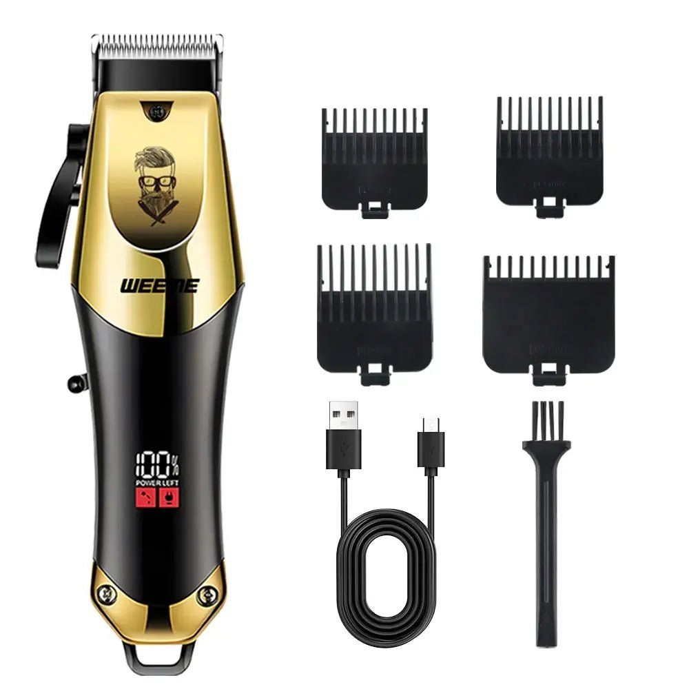 New！T9 Electric Hair Trimmer/Accessories | USB Professional Shaver | 0mm Bald Fade Cutting Machine Portable for Men Home Haircut.