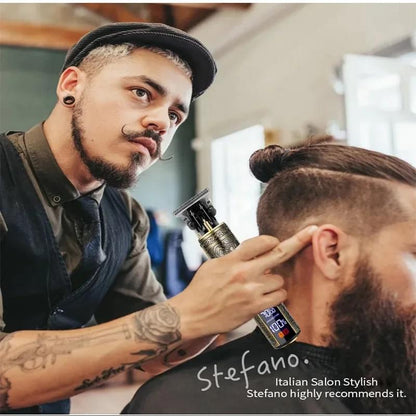 New！T9 Electric Hair Trimmer/Accessories | USB Professional Shaver | 0mm Bald Fade Cutting Machine Portable for Men Home Haircut.