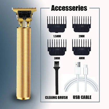 New！T9 Electric Hair Trimmer/Accessories | USB Professional Shaver | 0mm Bald Fade Cutting Machine Portable for Men Home Haircut - Lux Mart London