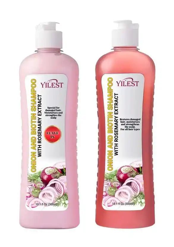 Onion Biotin Rosemary Shampoo Suit Nourish Hair Root Scalp Gloss Hair Care Cleaning.