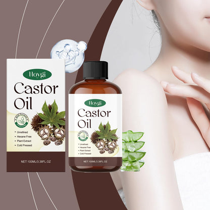 Organic Castor Oil Body Skin Nourishing And Moisturizing Eyebrow Hair Moisturizing Massage Treatment Oil.
