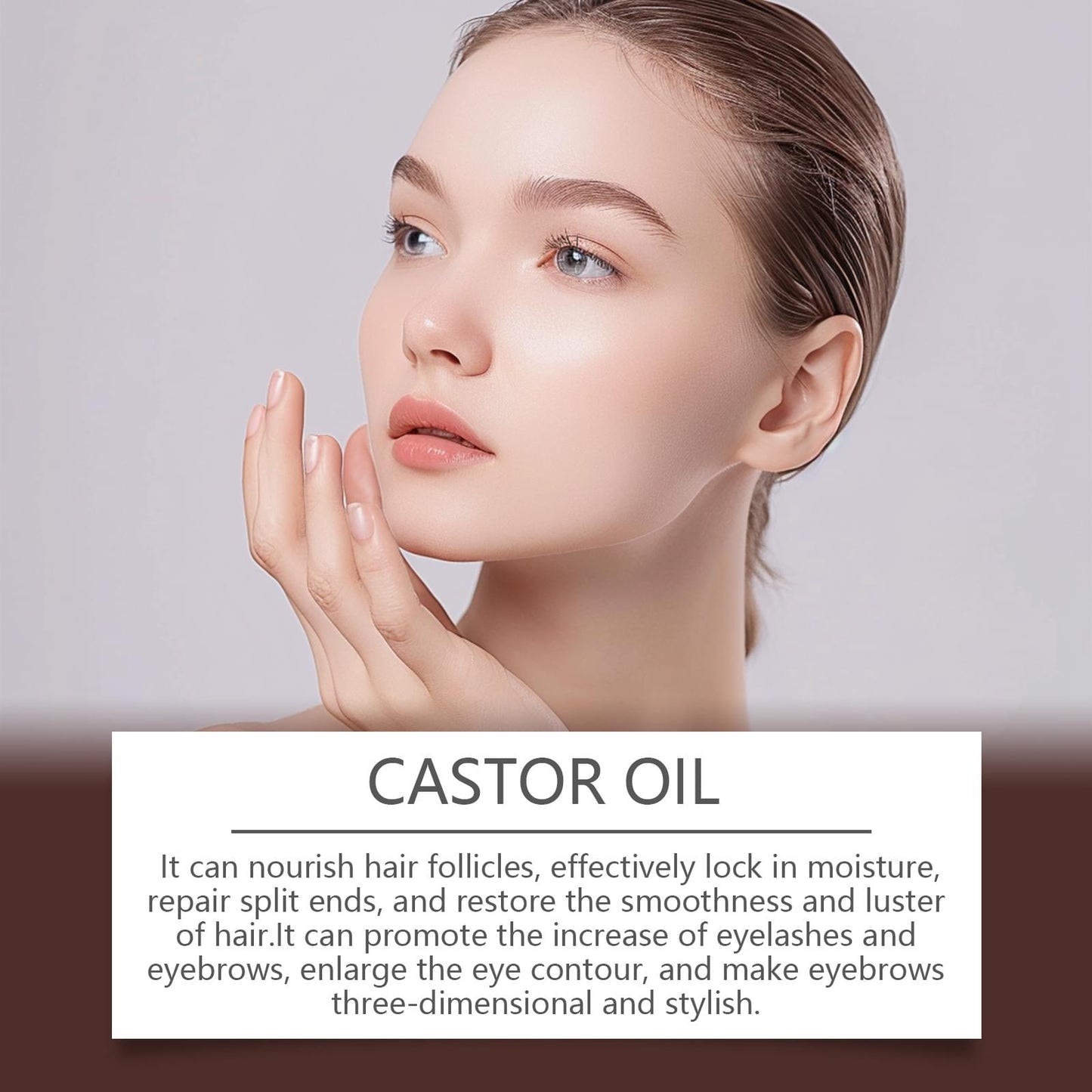 Organic Castor Oil Body Skin Nourishing And Moisturizing Eyebrow Hair Moisturizing Massage Treatment Oil.
