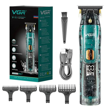 Original VGR Professional Hair Trimmer For Men Electric Beard Trimmer Rechargeable Hair Clipper Washable Haircut Barber Shop Kit.