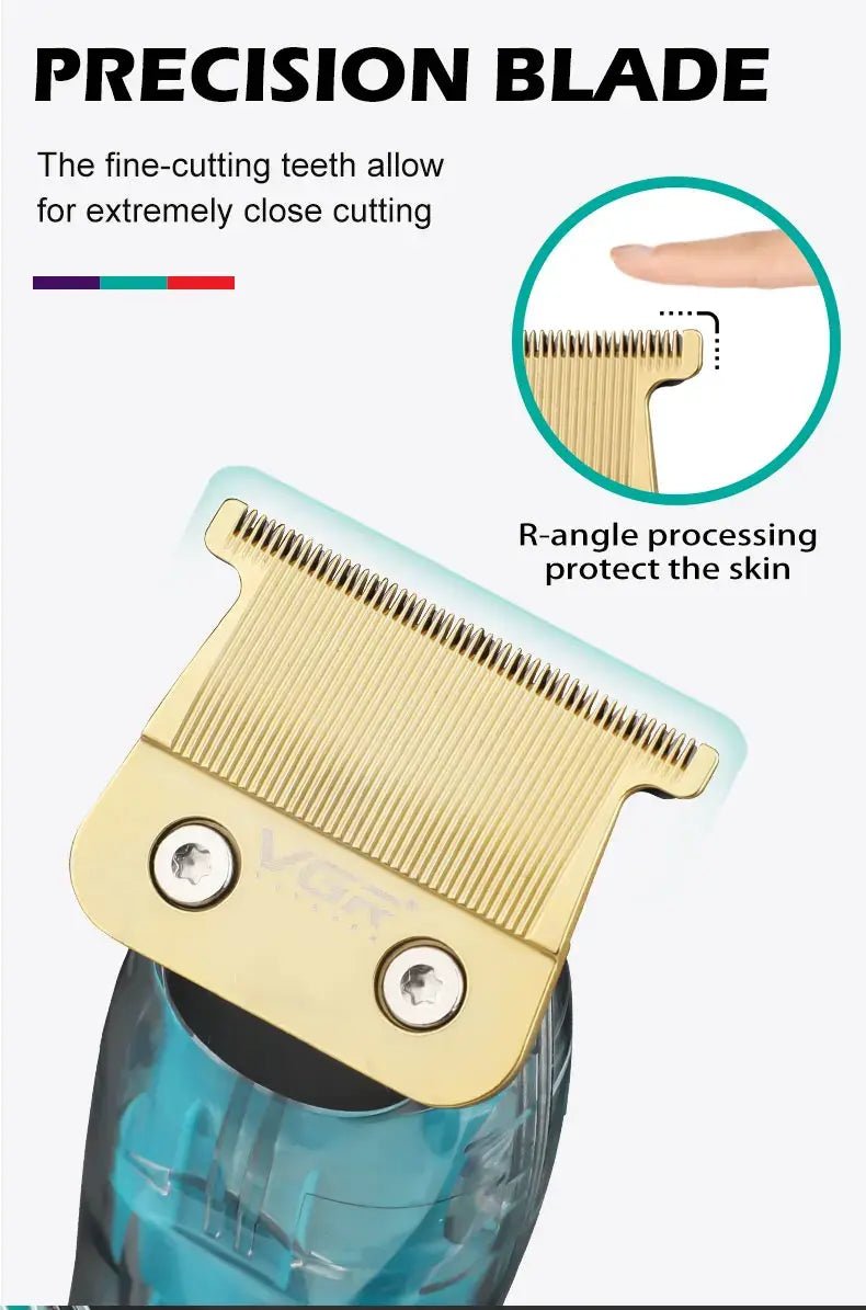 Original VGR Professional Hair Trimmer For Men Electric Beard Trimmer Rechargeable Hair Clipper Washable Haircut Barber Shop Kit.