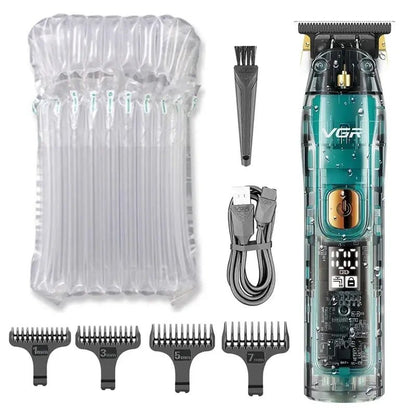 Original VGR Professional Hair Trimmer For Men Electric Beard Trimmer Rechargeable Hair Clipper Washable Haircut Barber Shop Kit.