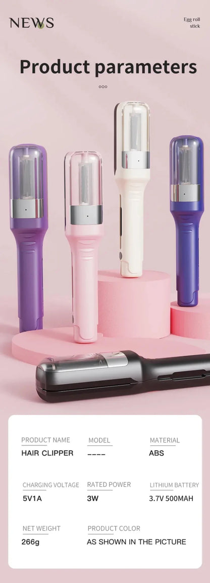 Portable electric hair tip trimmer, rechargeable split hair trimmer, damaged hair repair, a must-have for beauty lovers, perfect.