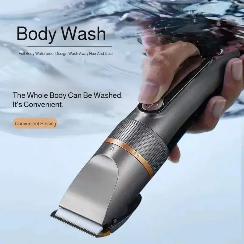 Professional Hair Clipper Set Electric Hair Trimmer with Limit Comb LED Digital Display USB Rechargeable Hair Care Tools.