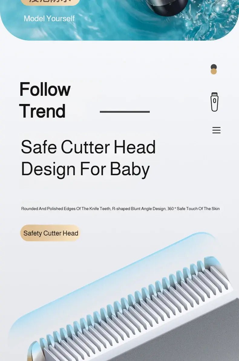 Professional Hair Clipper Set Electric Hair Trimmer with Limit Comb LED Digital Display USB Rechargeable Hair Care Tools.