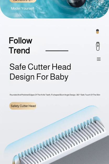 Professional Hair Clipper Set Electric Hair Trimmer with Limit Comb LED Digital Display USB Rechargeable Hair Care Tools.