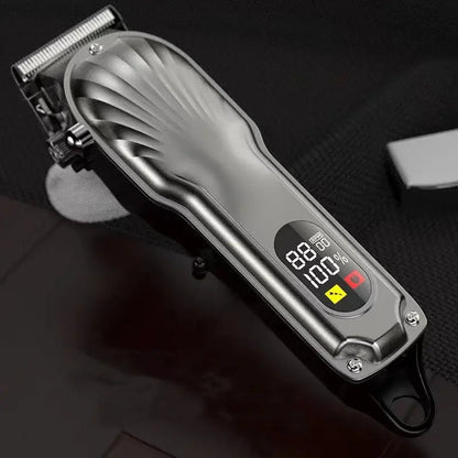 Professional Hair Clipper Shaving Machine High Power Adjustable Cordless Hair Clipper 0 Gap Trimmer Hair Cutting Machine PET.