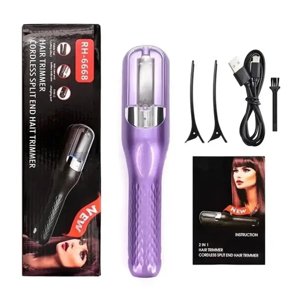 Professional Split Ends Hair Trimmer Dry Damaged Remover Automatic Trim Split Women Cordless Hair Cutting Machine Hair Clipper.