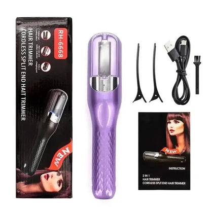 Professional Split Ends Hair Trimmer Dry Damaged Remover Automatic Trim Split Women Cordless Hair Cutting Machine Hair Clipper.