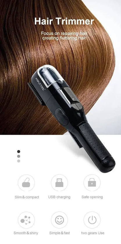 Professional Split Ends Hair Trimmer Dry Damaged Remover Automatic Trim Split Women Cordless Hair Cutting Machine Hair Clipper.