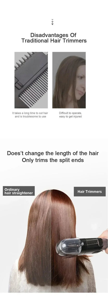Professional Split Ends Hair Trimmer Dry Damaged Remover Automatic Trim Split Women Cordless Hair Cutting Machine Hair Clipper.
