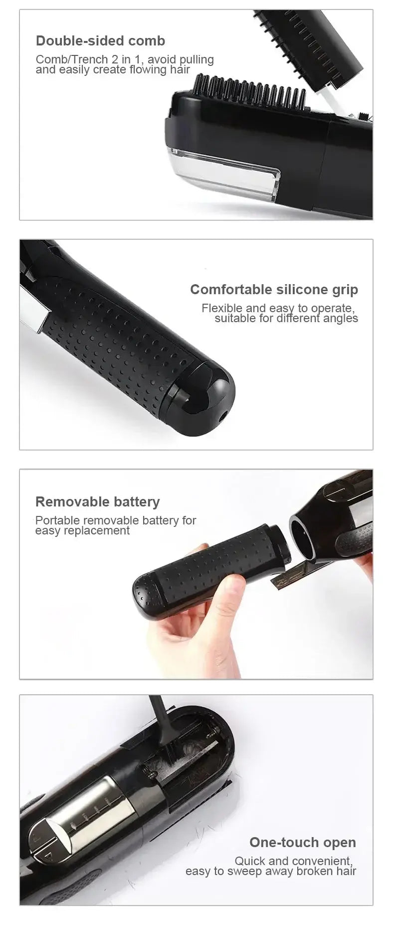 Professional Split Ends Hair Trimmer Dry Damaged Remover Automatic Trim Split Women Cordless Hair Cutting Machine Hair Clipper.