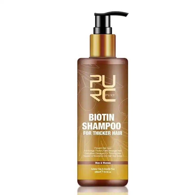 PURC Hair Care Ginger Biotin Three-piece Shampoo Conditioner Repair Dry And Frizz Essential Oil.
