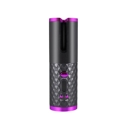 Rechargeable Automatic Hair Curler Women Portable Hair Curling Iron LCD Display Ceramic Curly Rotating Curling Wave Styer.
