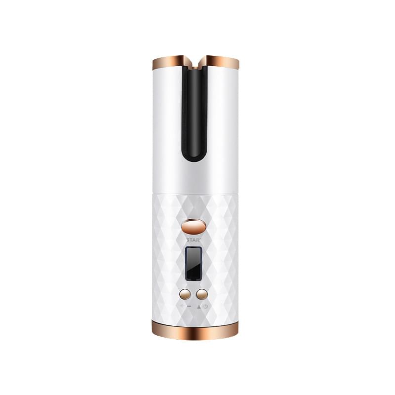 Rechargeable Automatic Hair Curler Women Portable Hair Curling Iron LCD Display Ceramic Curly Rotating Curling Wave Styer.