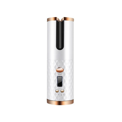 Rechargeable Automatic Hair Curler Women Portable Hair Curling Iron LCD Display Ceramic Curly Rotating Curling Wave Styer.