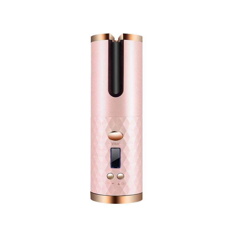 Rechargeable Automatic Hair Curler Women Portable Hair Curling Iron LCD Display Ceramic Curly Rotating Curling Wave Styer.