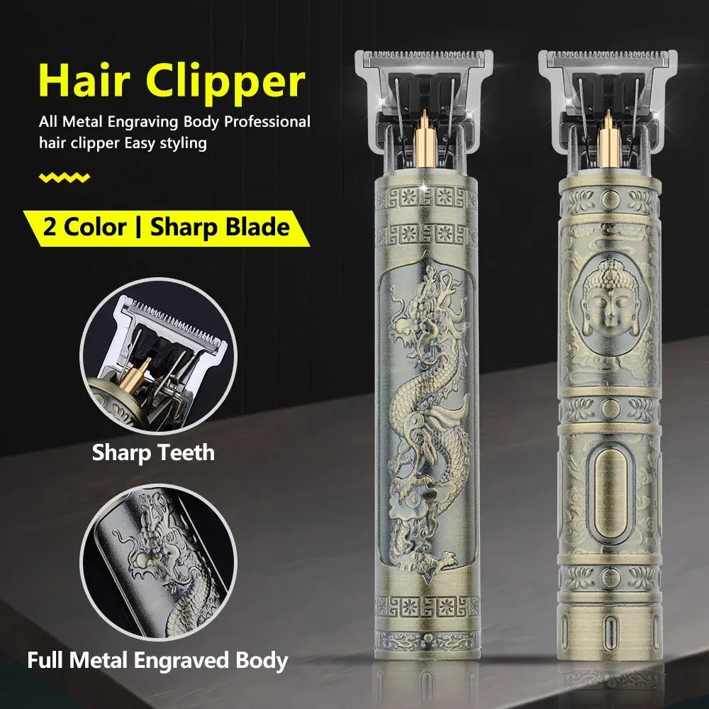 Retro T9 Original Haircutting Machine Set Jackets Trimmer Men's Electric Shaver Male Lence Pro Barber Shaver for Sensitive Areas.