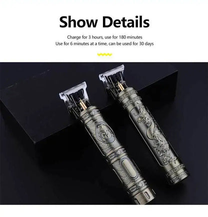 Retro T9 Original Haircutting Machine Set Jackets Trimmer Men's Electric Shaver Male Lence Pro Barber Shaver for Sensitive Areas.