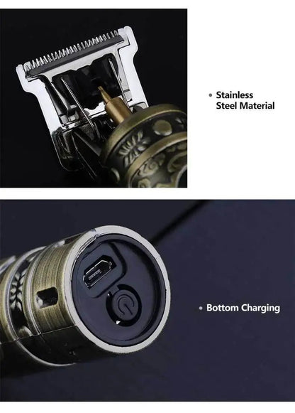 Retro T9 Original Haircutting Machine Set Jackets Trimmer Men's Electric Shaver Male Lence Pro Barber Shaver for Sensitive Areas.