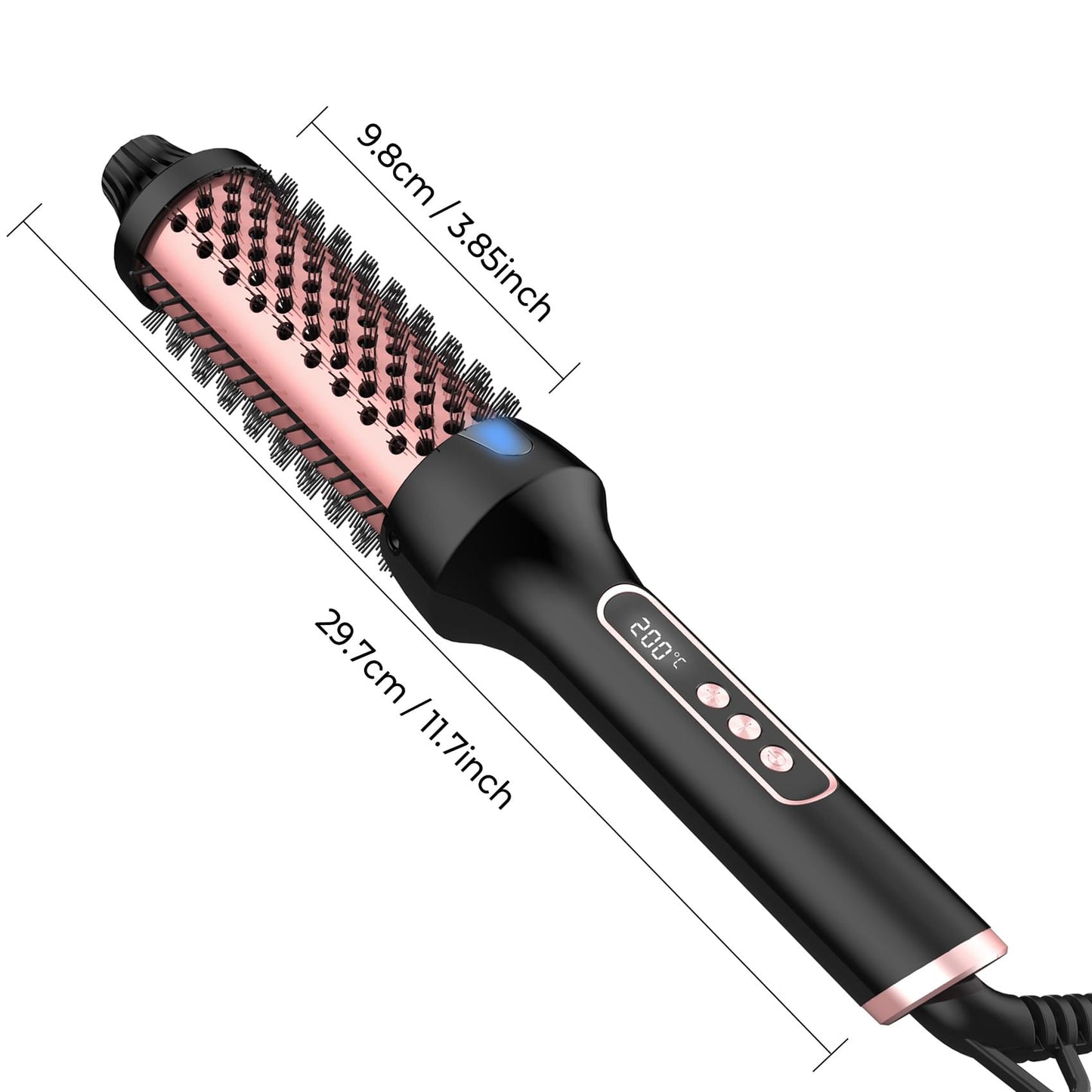 Roller Comb Does Not Hurt Hair Anion Straight Curling Or Straightening Double PTC Heater.