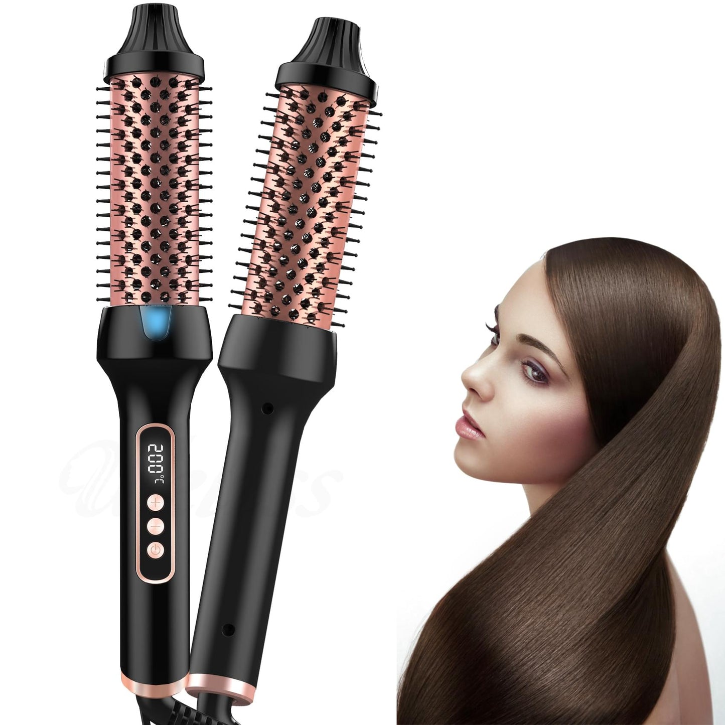 Roller Comb Does Not Hurt Hair Anion Straight Curling Or Straightening Double PTC Heater.