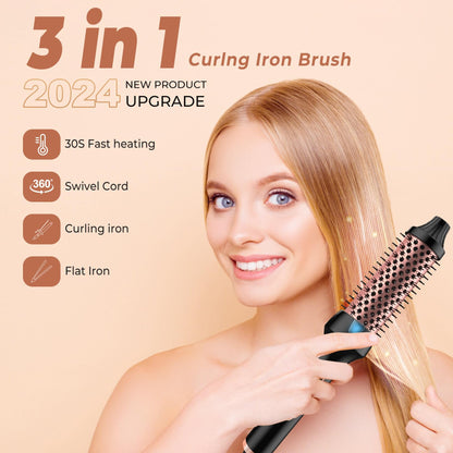 Roller Comb Does Not Hurt Hair Anion Straight Curling Or Straightening Double PTC Heater.