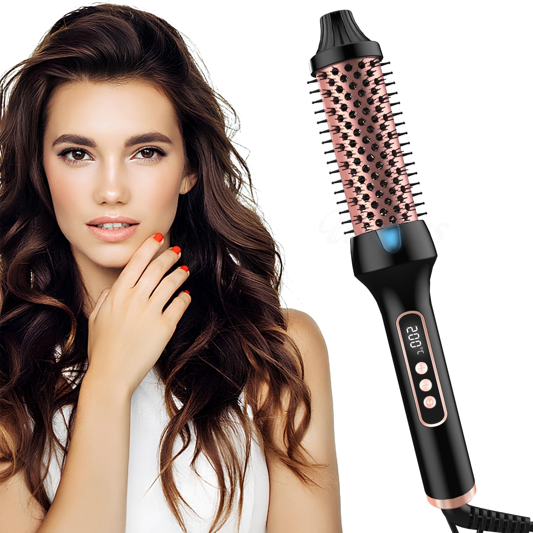 Roller Comb Does Not Hurt Hair Anion Straight Curling Or Straightening Double PTC Heater.