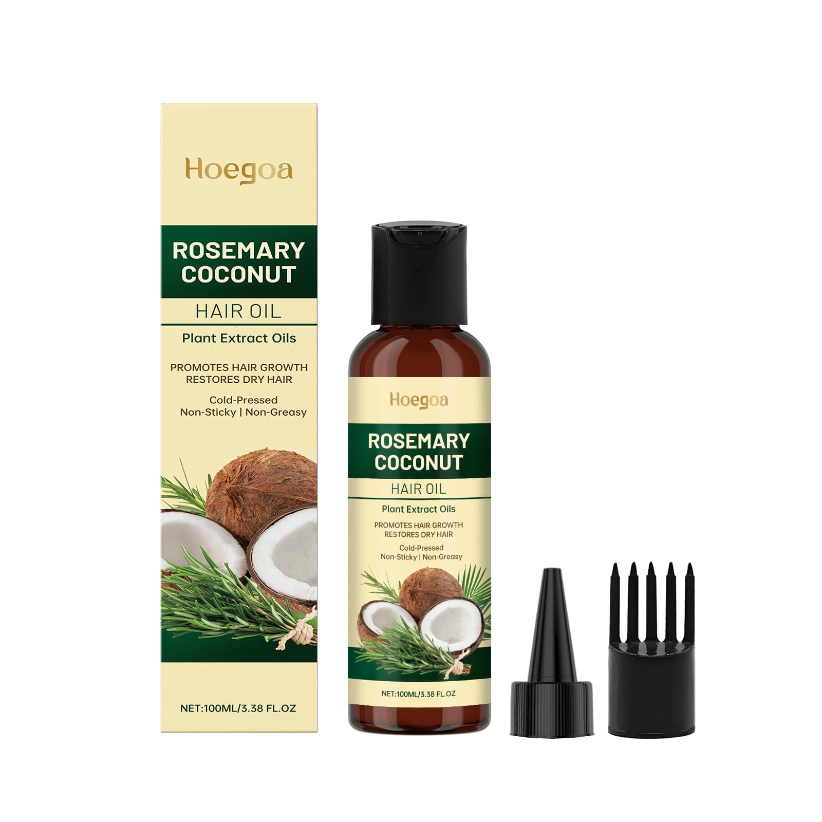 Rosemary Coconut Hair Oil Nourishing Moisturizing Fragrance Care Hair Care.