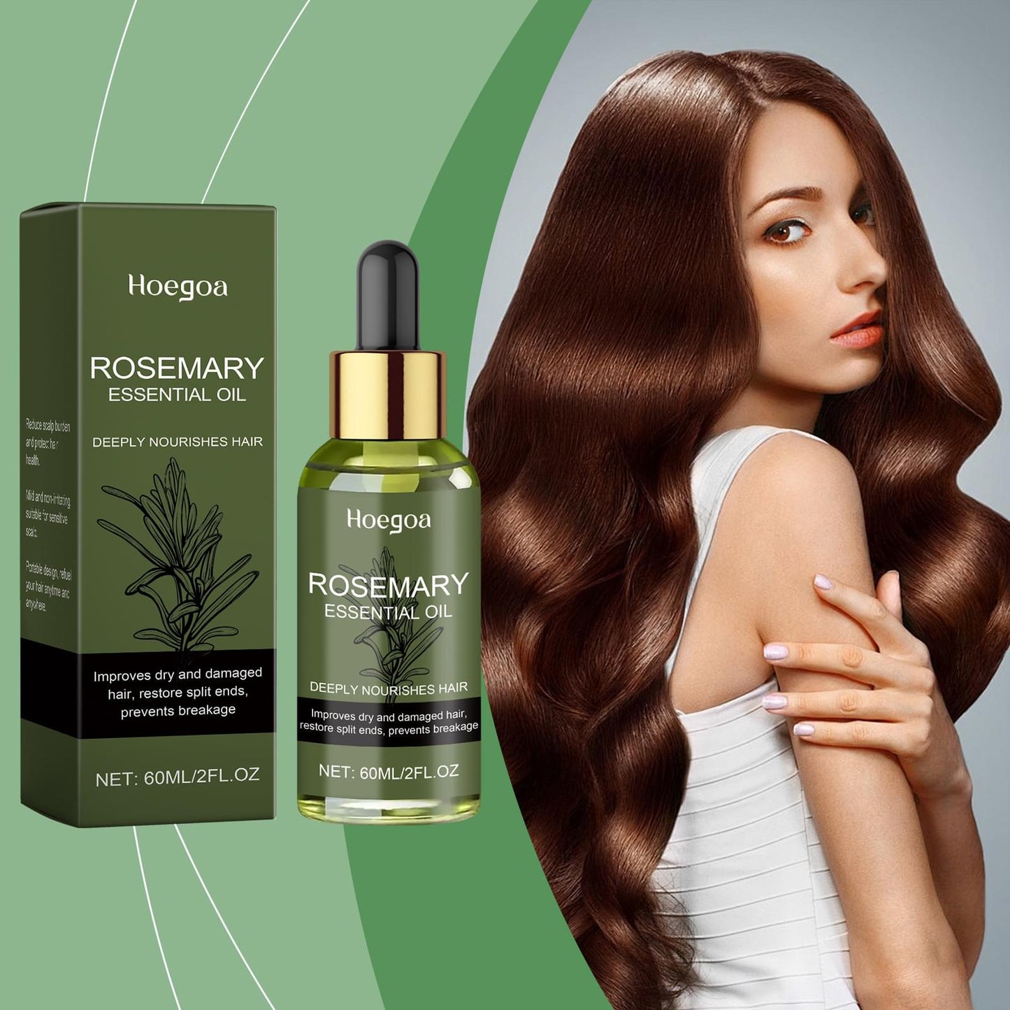 Rosemary Hair Care Oil Nourishes Moisturizing Repair.