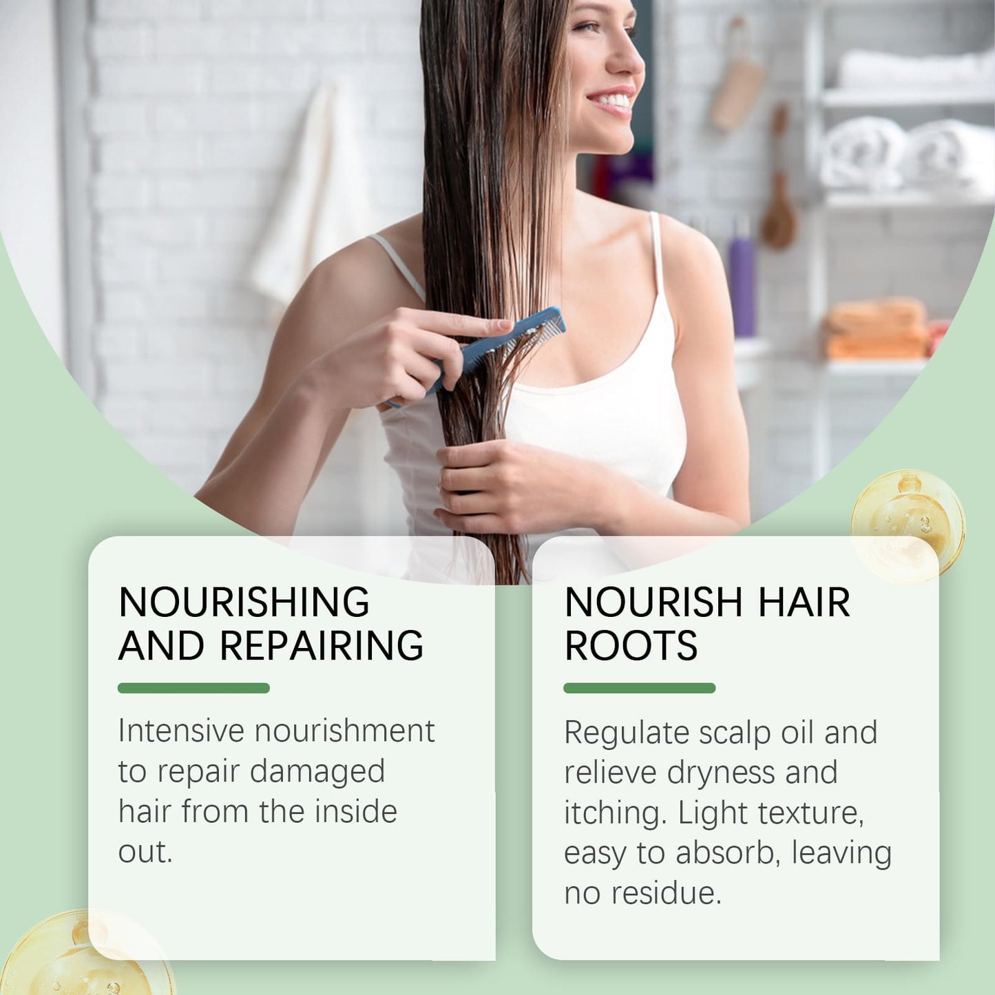 Rosemary Hair Care Oil Nourishes Moisturizing Repair.