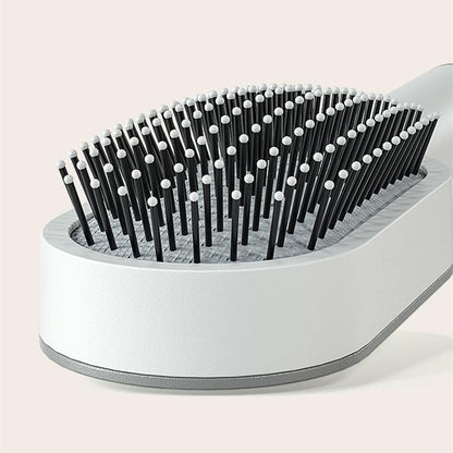 Self Cleaning Hair Brush For Women One-key Cleaning Hair Loss Airbag Massage Scalp Comb Anti-Static Hairbrush.