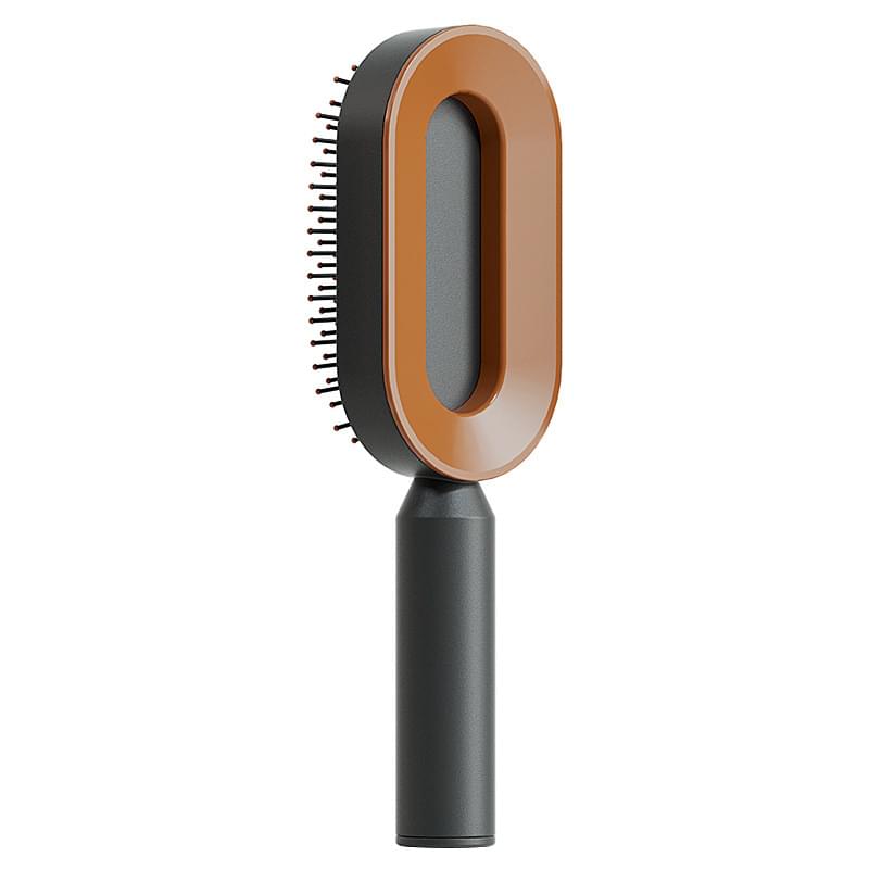 Self Cleaning Hair Brush For Women One-key Cleaning Hair Loss Airbag Massage Scalp Comb Anti-Static Hairbrush.