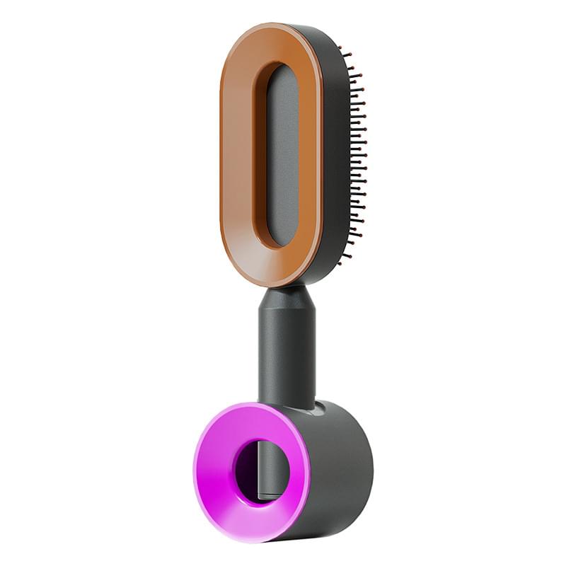 Self Cleaning Hair Brush For Women One-key Cleaning Hair Loss Airbag Massage Scalp Comb Anti-Static Hairbrush.