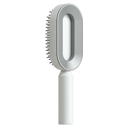 Self Cleaning Hair Brush For Women One-key Cleaning Hair Loss Airbag Massage Scalp Comb Anti-Static Hairbrush.