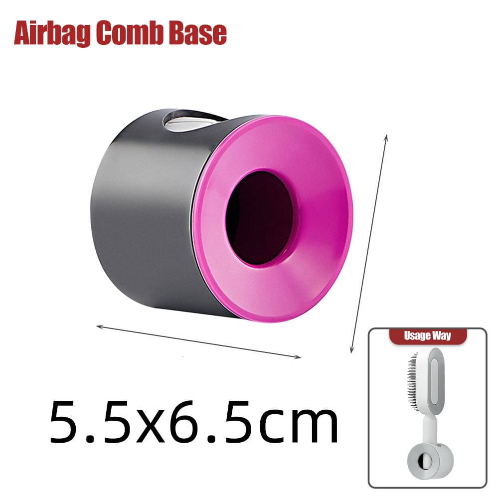 Self Cleaning Hair Brush For Women One-key Cleaning Hair Loss Airbag Massage Scalp Comb Anti-Static Hairbrush.