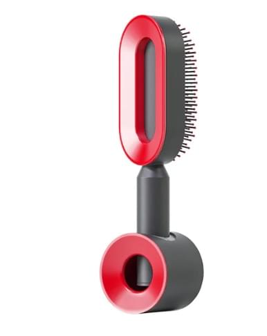 Self Cleaning Hair Brush For Women One-key Cleaning Hair Loss Airbag Massage Scalp Comb Anti-Static Hairbrush - Lux Mart London
