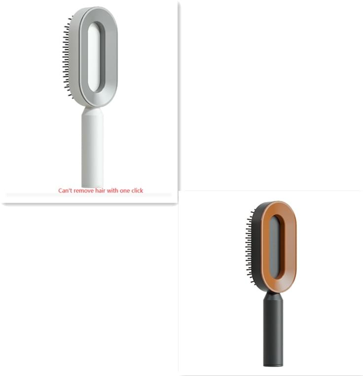 Self Cleaning Hair Brush For Women One-key Cleaning Hair Loss Airbag Massage Scalp Comb Anti-Static Hairbrush - Lux Mart London