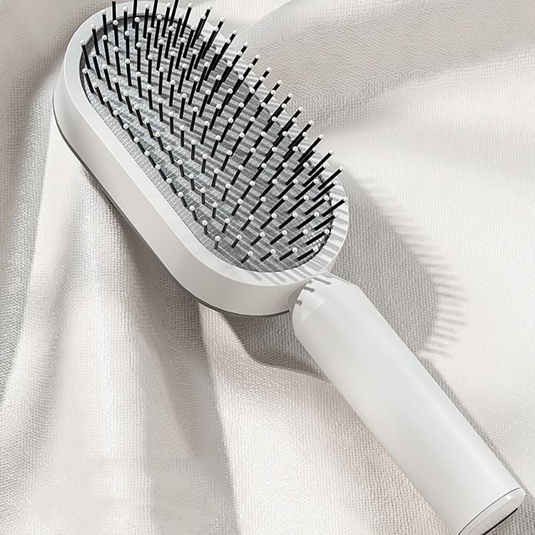 Self Cleaning Hair Brush For Women One-key Cleaning Hair Loss Airbag Massage Scalp Comb Anti-Static Hairbrush.