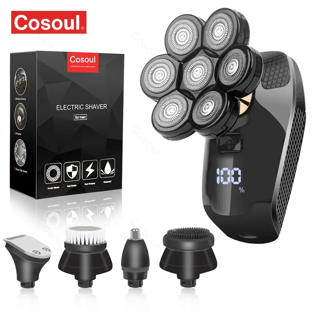 Shaver for Men Electric Shaver Powerful Bald Head Shaver Beard Shaving Machine For Men Razor Husband Gift Boyfriend.