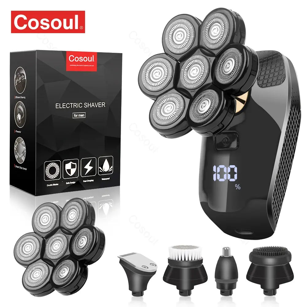 Shaver for Men Electric Shaver Powerful Bald Head Shaver Beard Shaving Machine For Men Razor Husband Gift Boyfriend.