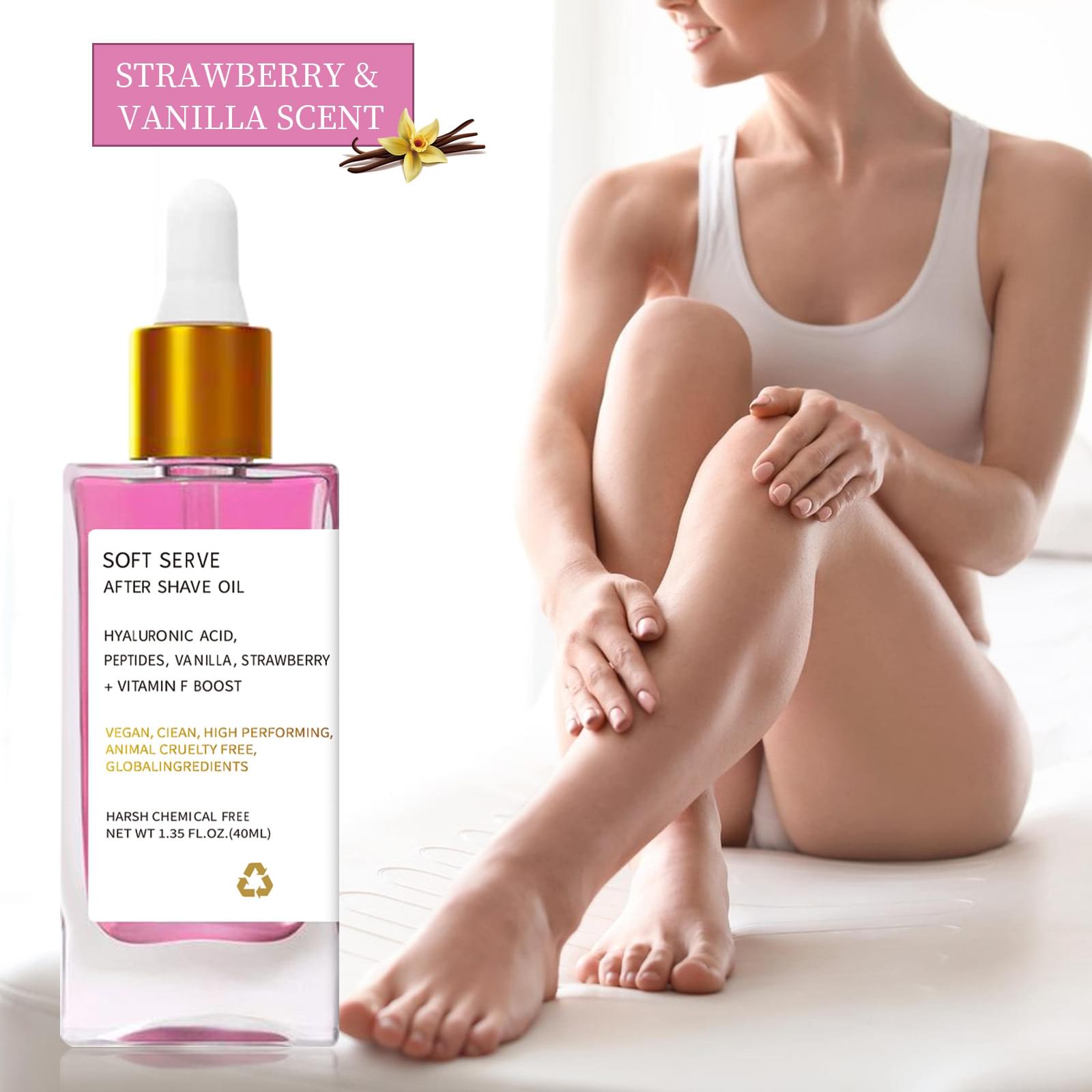 Skin Care Deep Moisturizing Oil After Hair Removal.