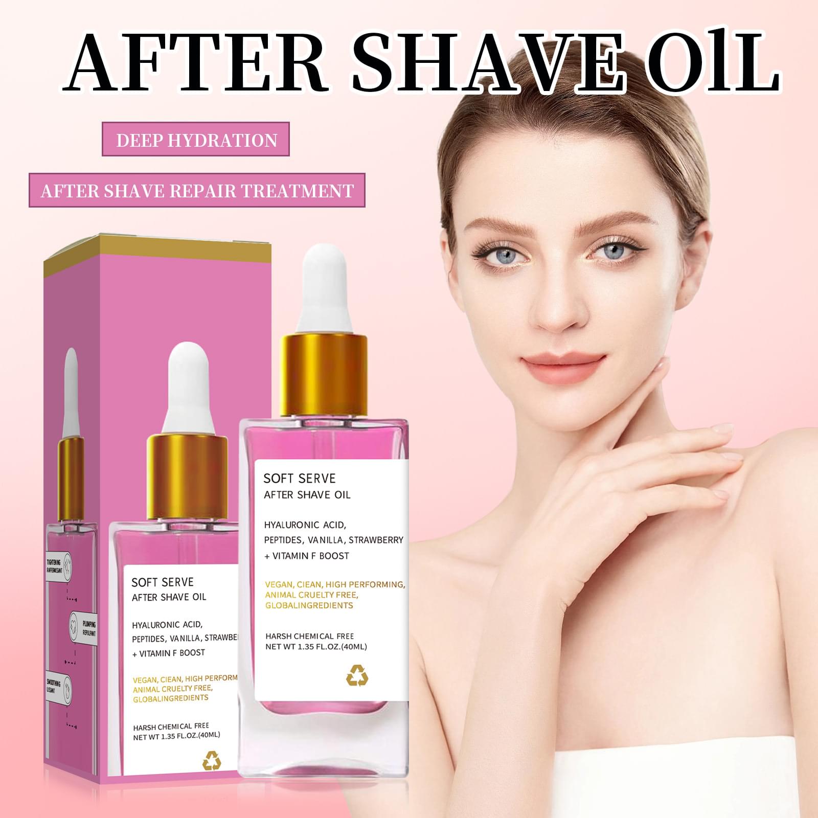 Skin Care Deep Moisturizing Oil After Hair Removal.
