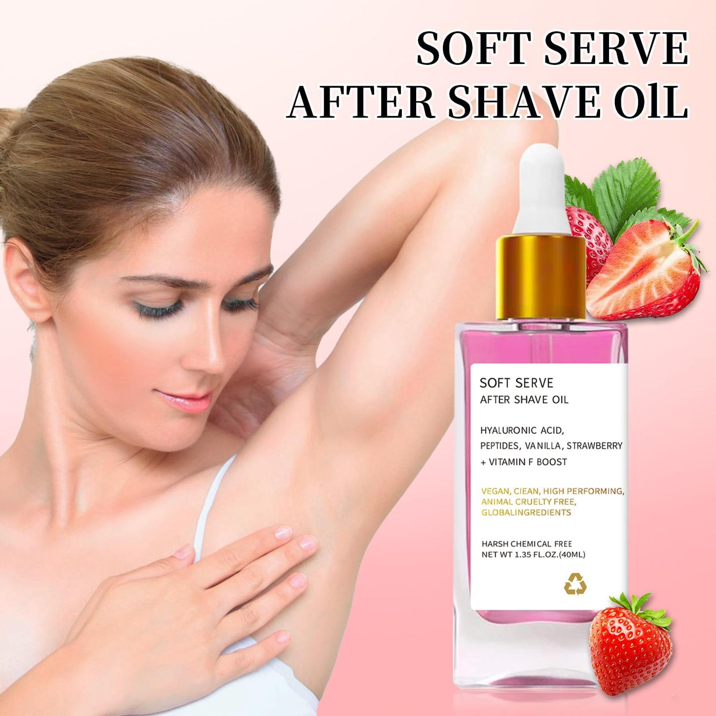 Skin Care Deep Moisturizing Oil After Hair Removal.